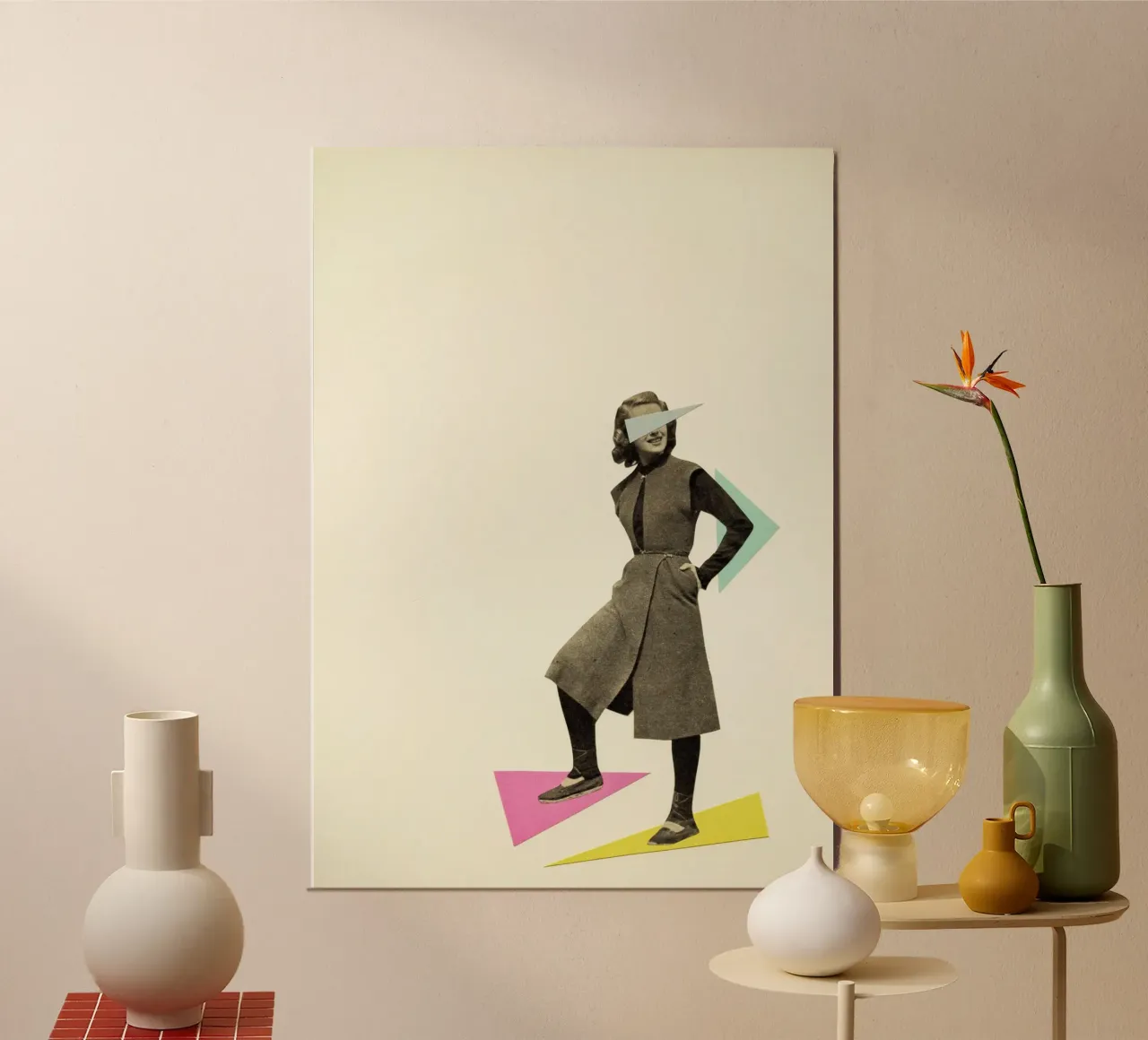 Shapely Figure poster by Cassia Beck Collage