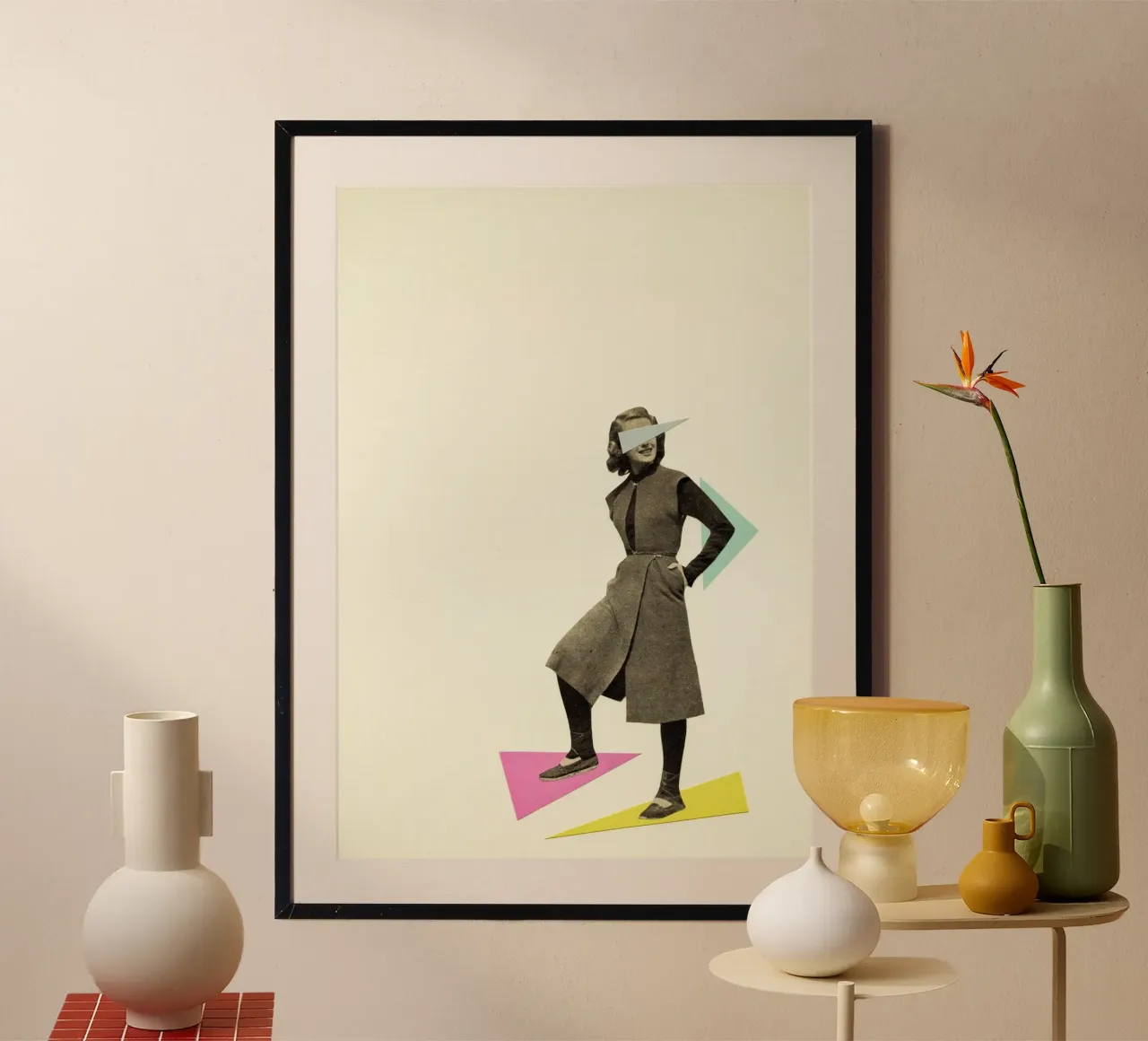 Shapely Figure poster by Cassia Beck Collage
