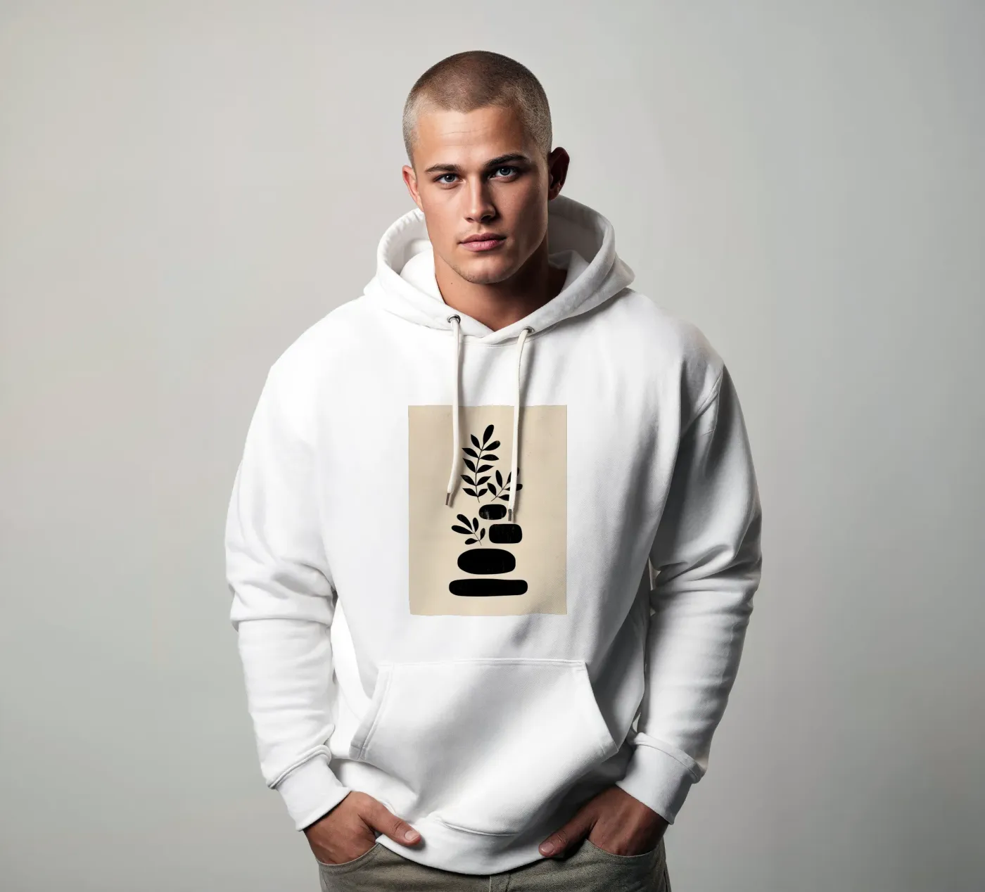 Organic Stack hoodie van Ink & Botanicals