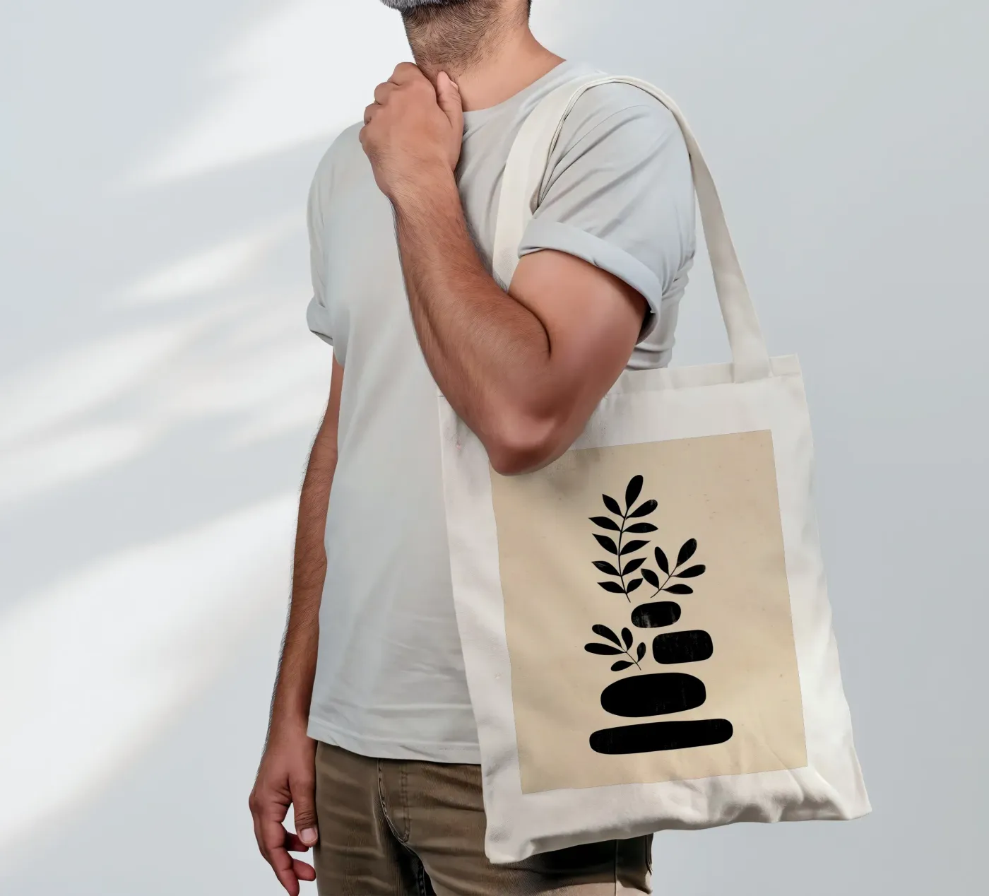 Organic Stack tote bag by Ink & Botanicals