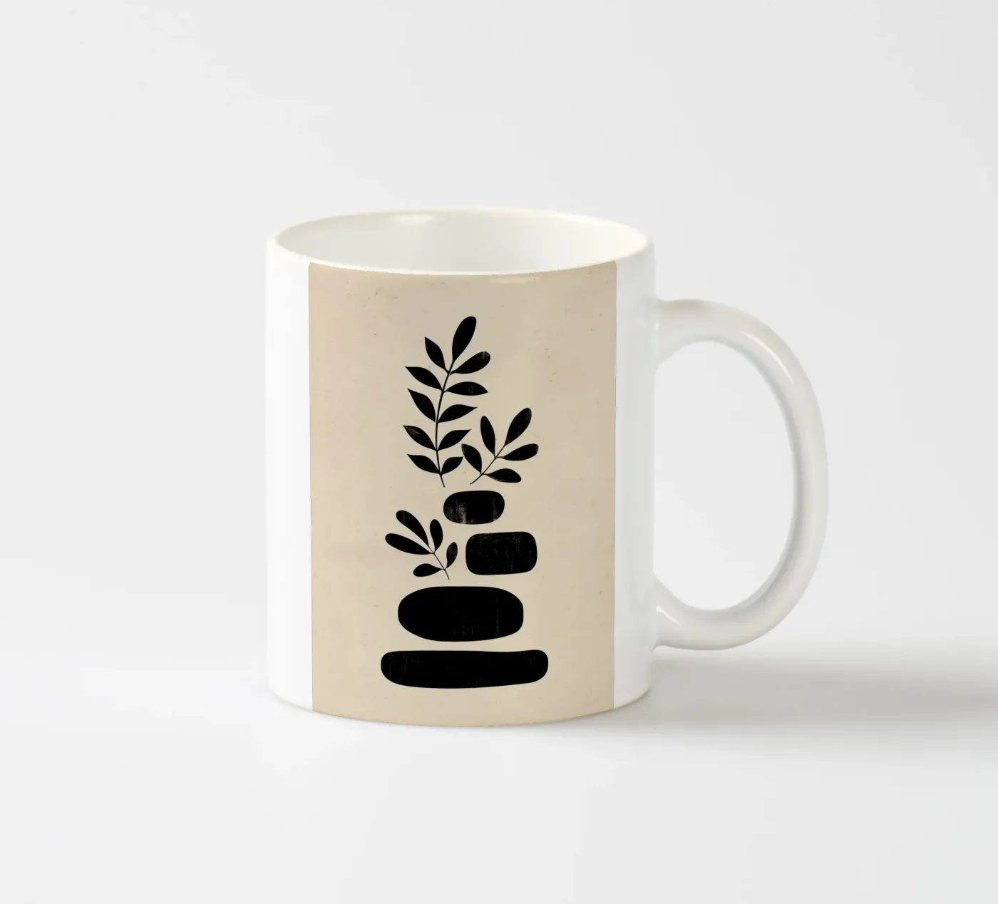 Organic Stack ceramic mug by Ink & Botanicals