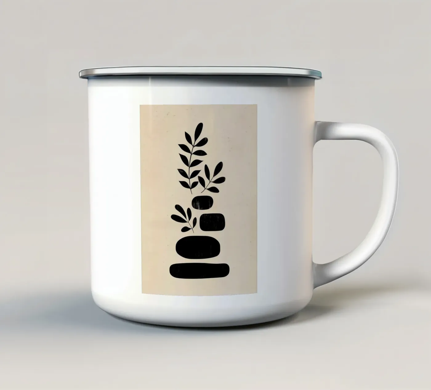 Organic Stack emaille mok van Ink & Botanicals