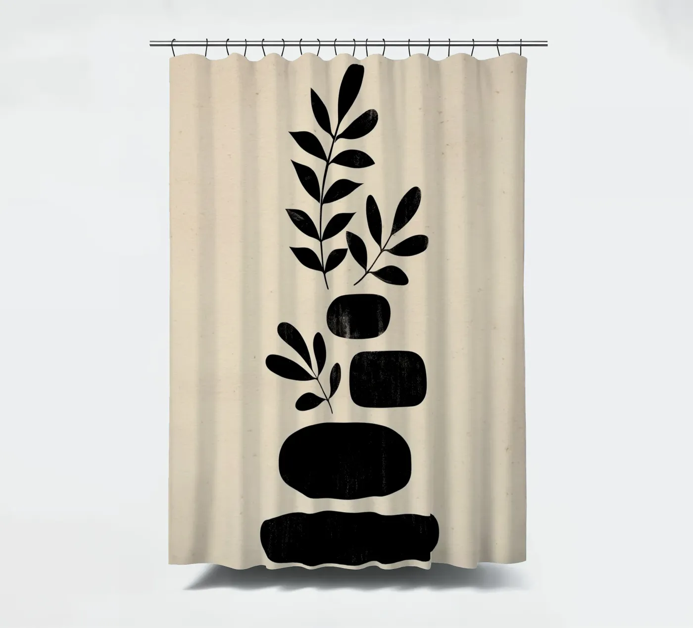 Organic Stack douchegordijn van Ink & Botanicals