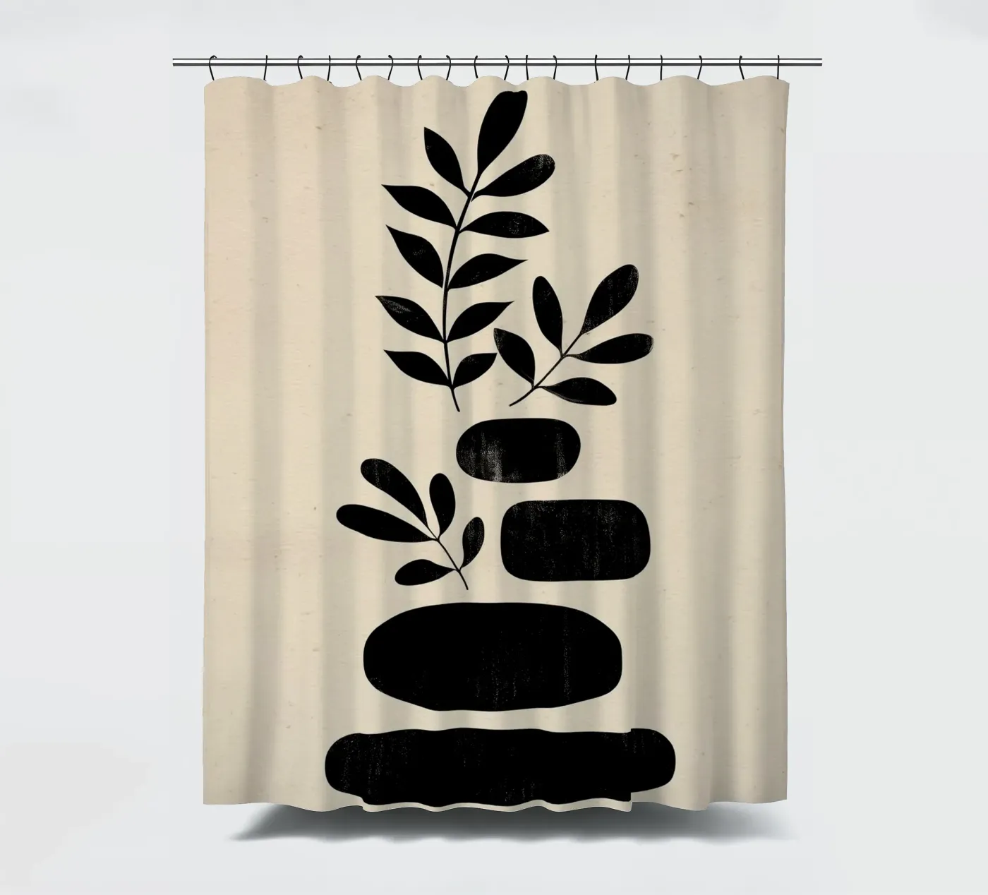 Organic Stack douchegordijn van Ink & Botanicals
