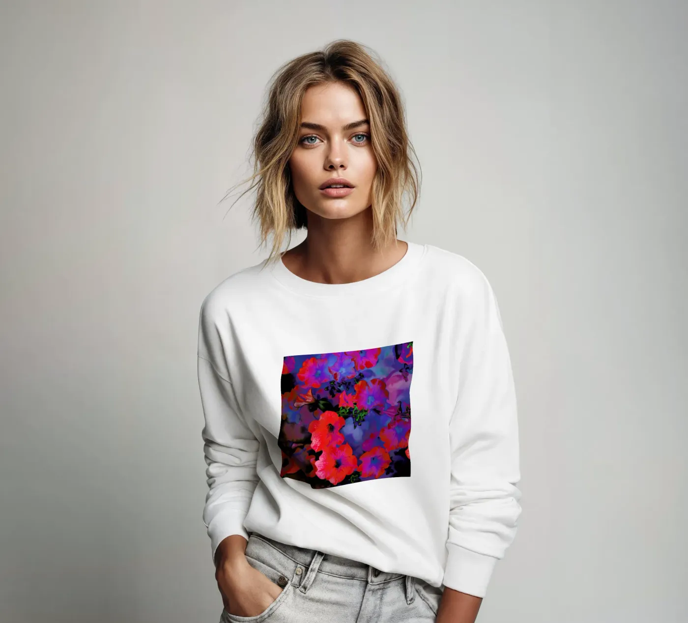 Ruby Red Vine Sweatshirt von Amy Sia