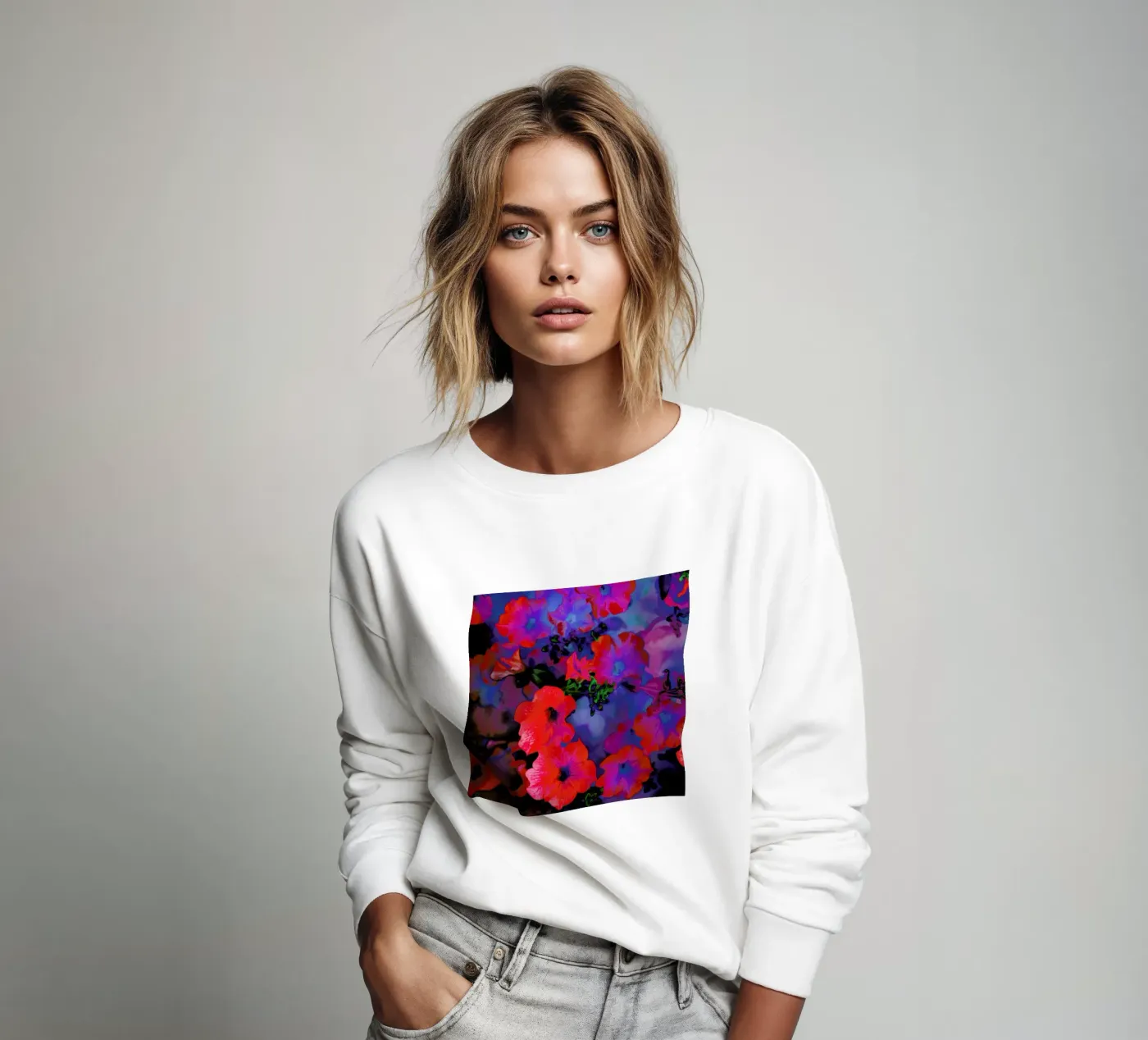 Ruby Red Vine Sweatshirt von Amy Sia