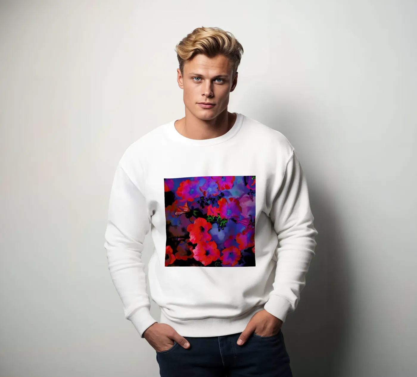 Ruby Red Vine Sweatshirt von Amy Sia