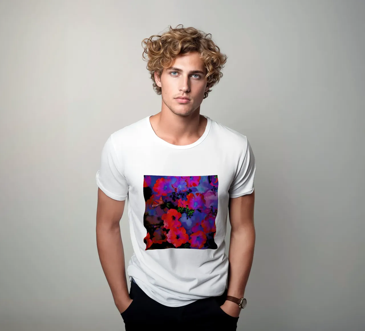 Ruby Red Vine t-shirt da Amy Sia