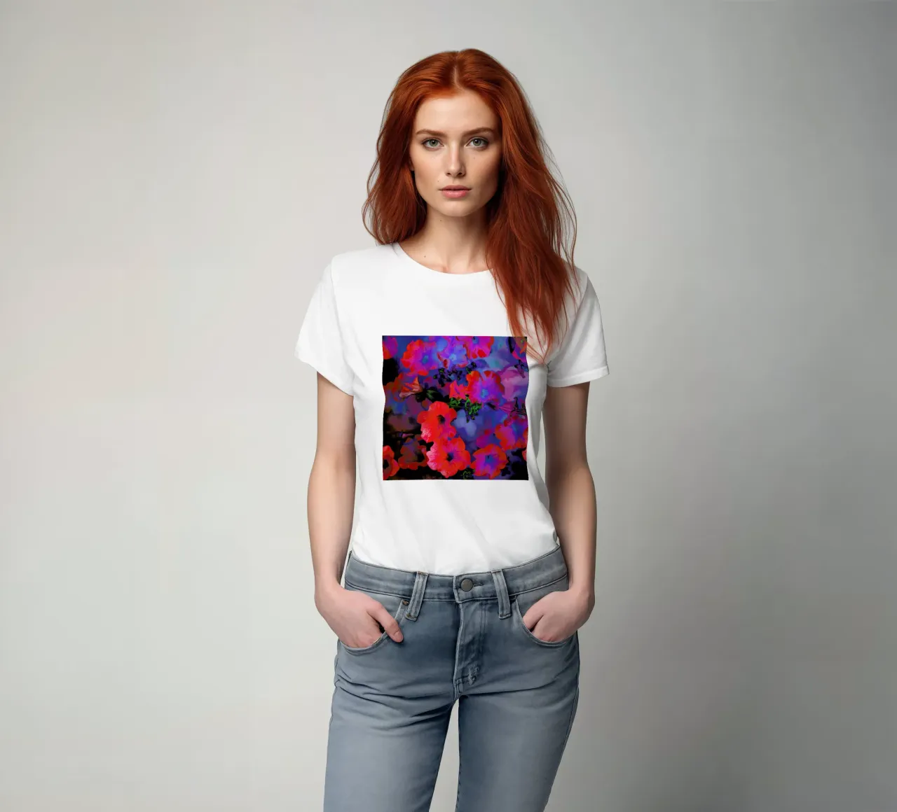 Ruby Red Vine t-shirt da Amy Sia