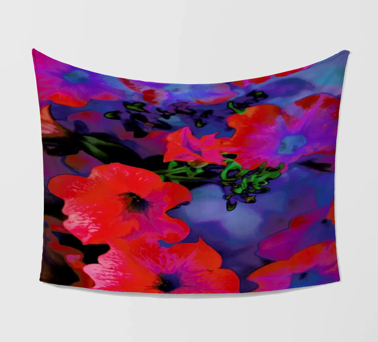 Ruby Red Vine coperta in pile da Amy Sia