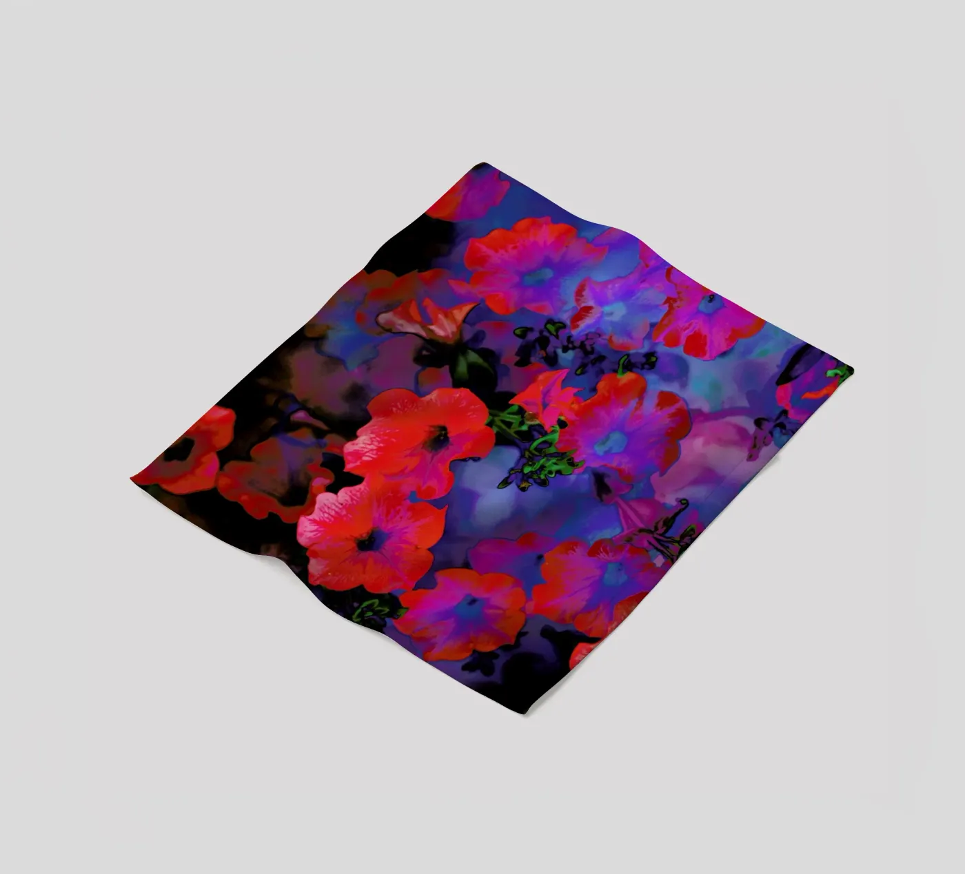 Ruby Red Vine fleece blanket by Amy Sia
