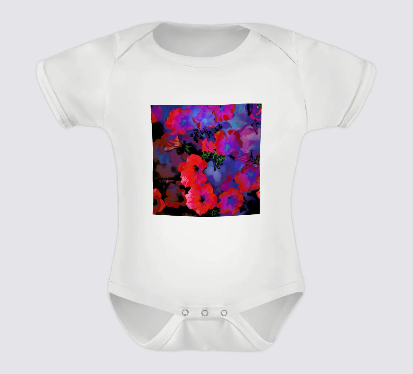 Ruby Red Vine Kurzarm Babybody von Amy Sia