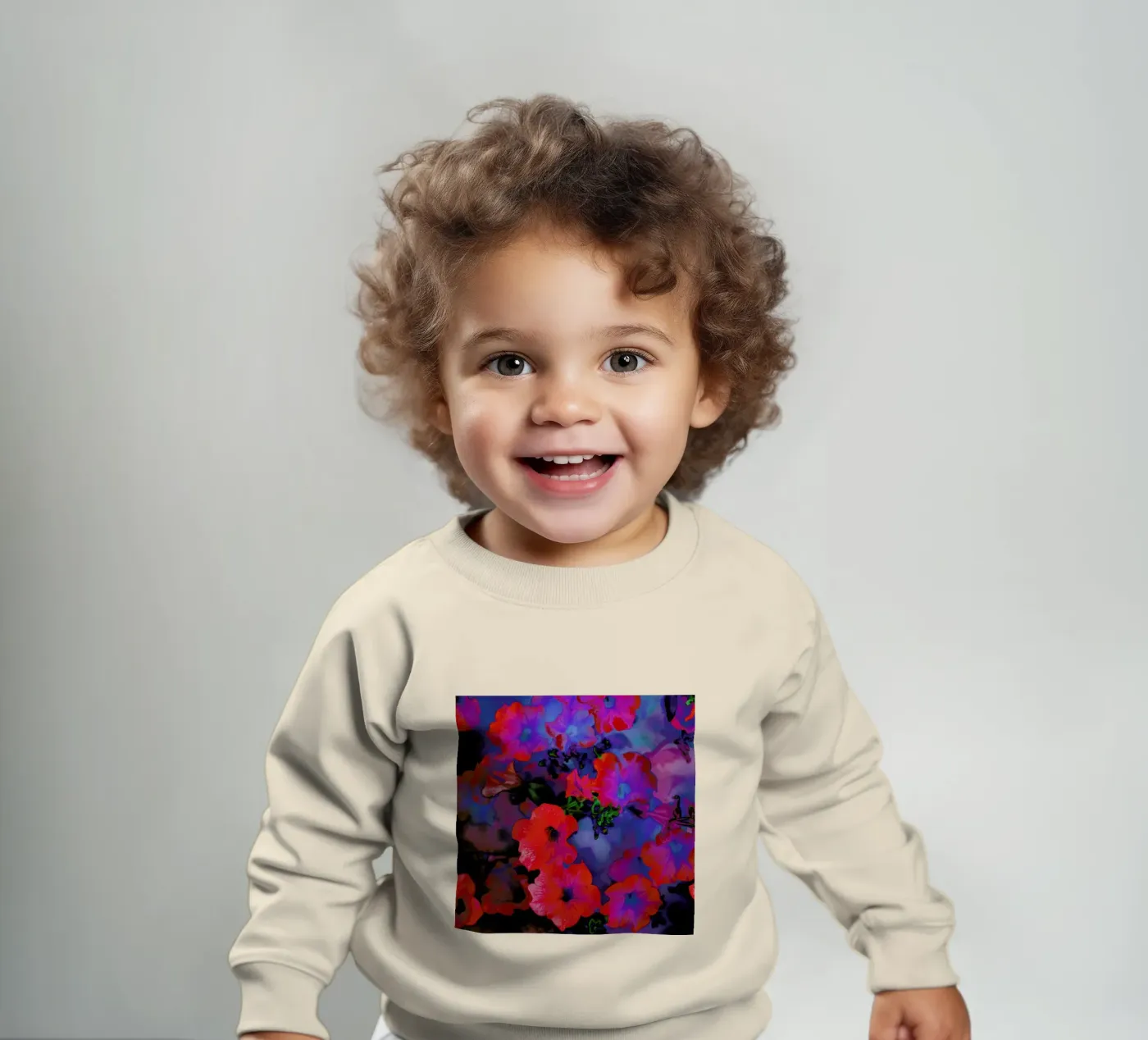 Ruby Red Vine baby sweatshirt by Amy Sia