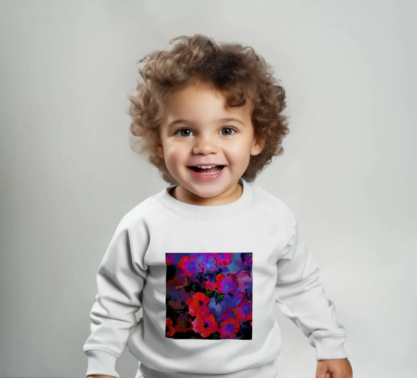 Ruby Red Vine baby sweatshirt by Amy Sia