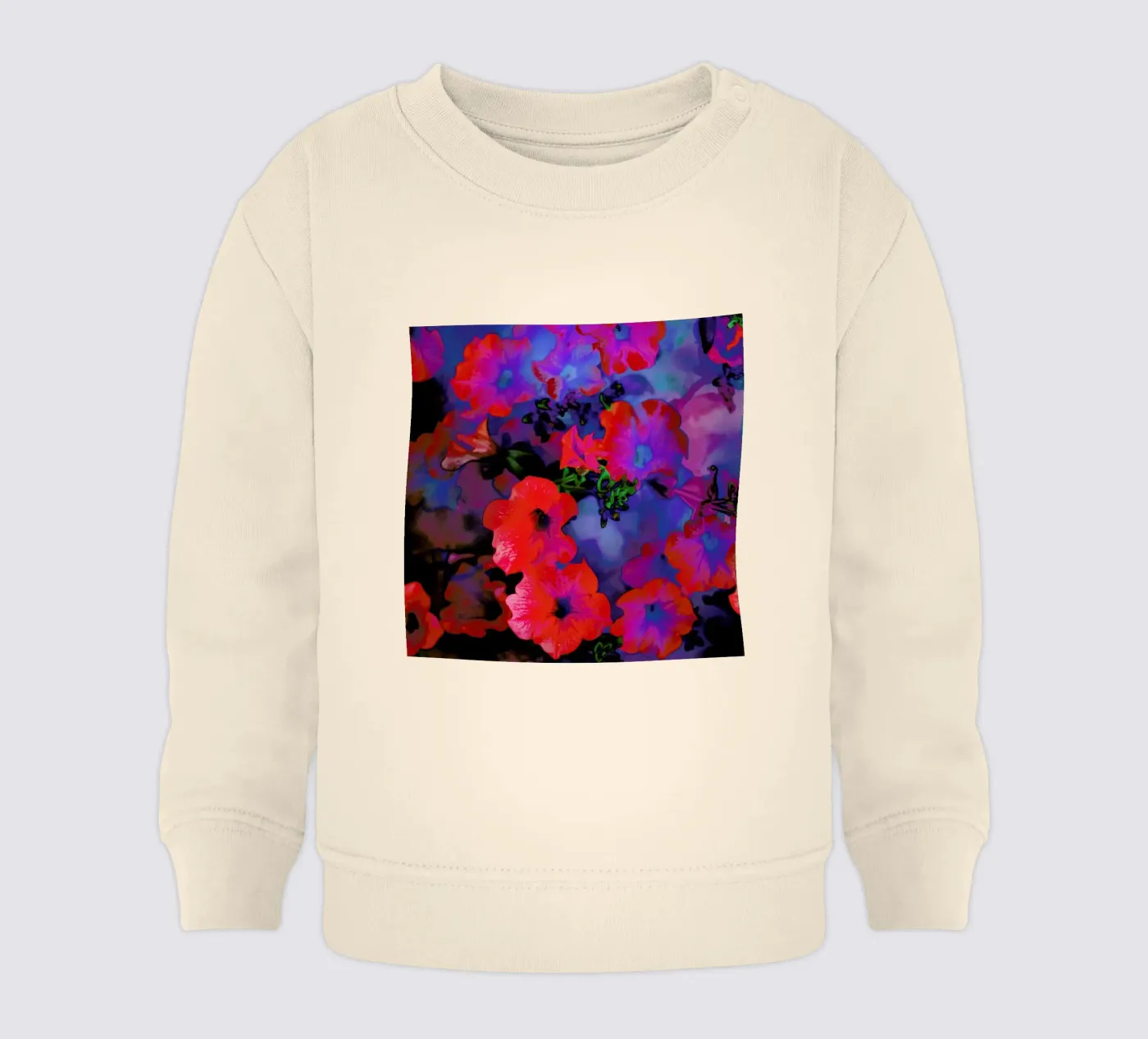 Ruby Red Vine baby sweatshirt by Amy Sia