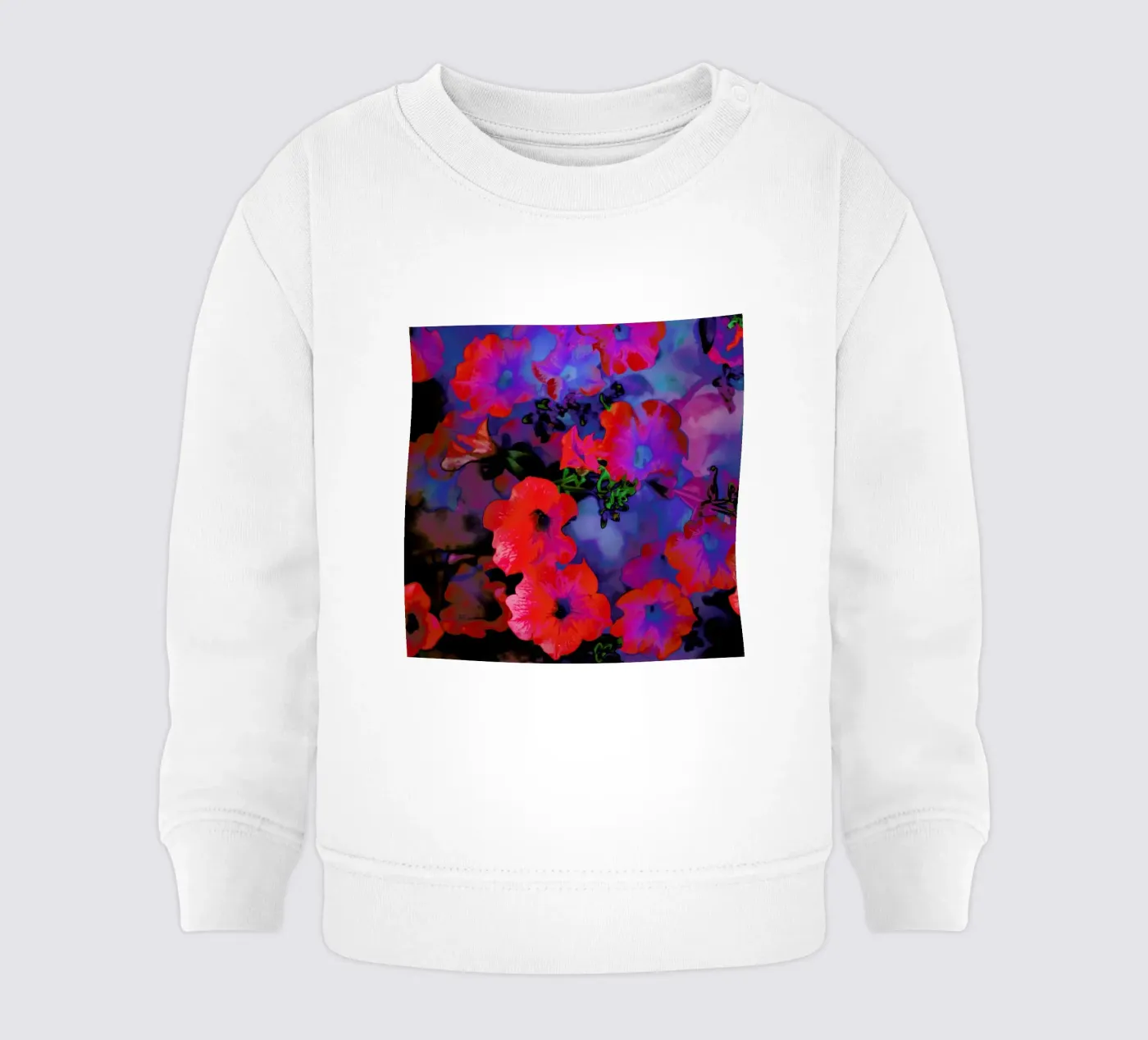 Ruby Red Vine baby sweatshirt by Amy Sia