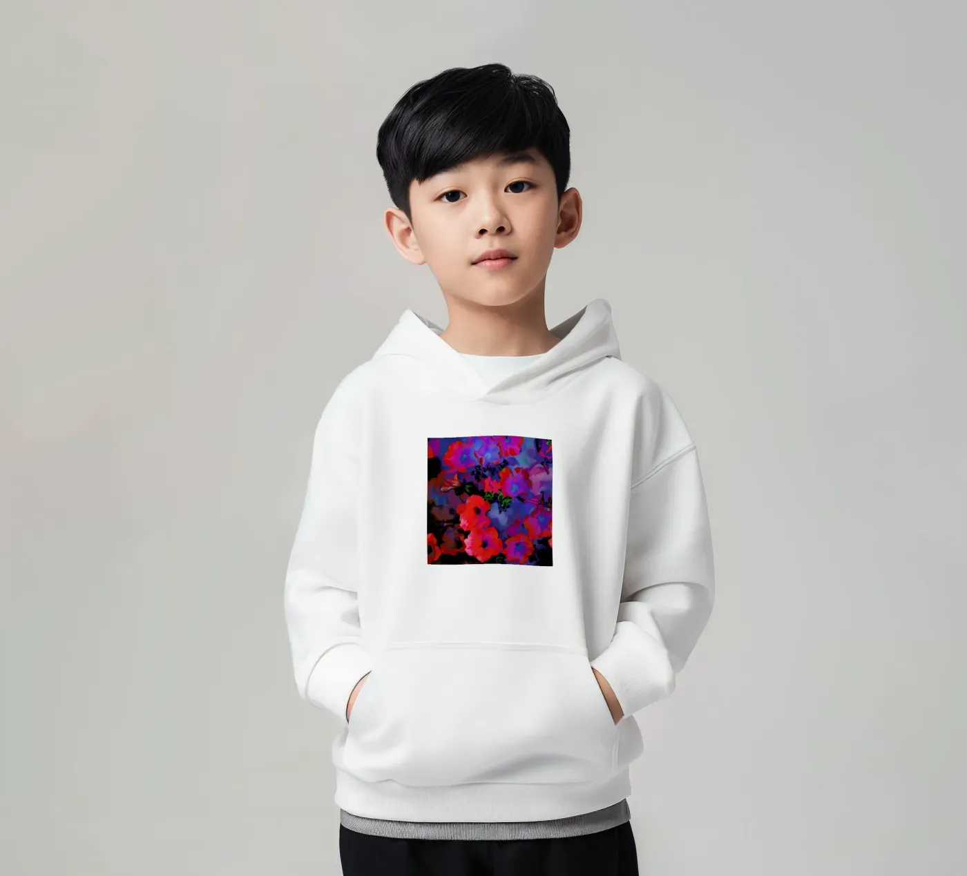 Ruby Red Vine kinder hoodie van Amy Sia