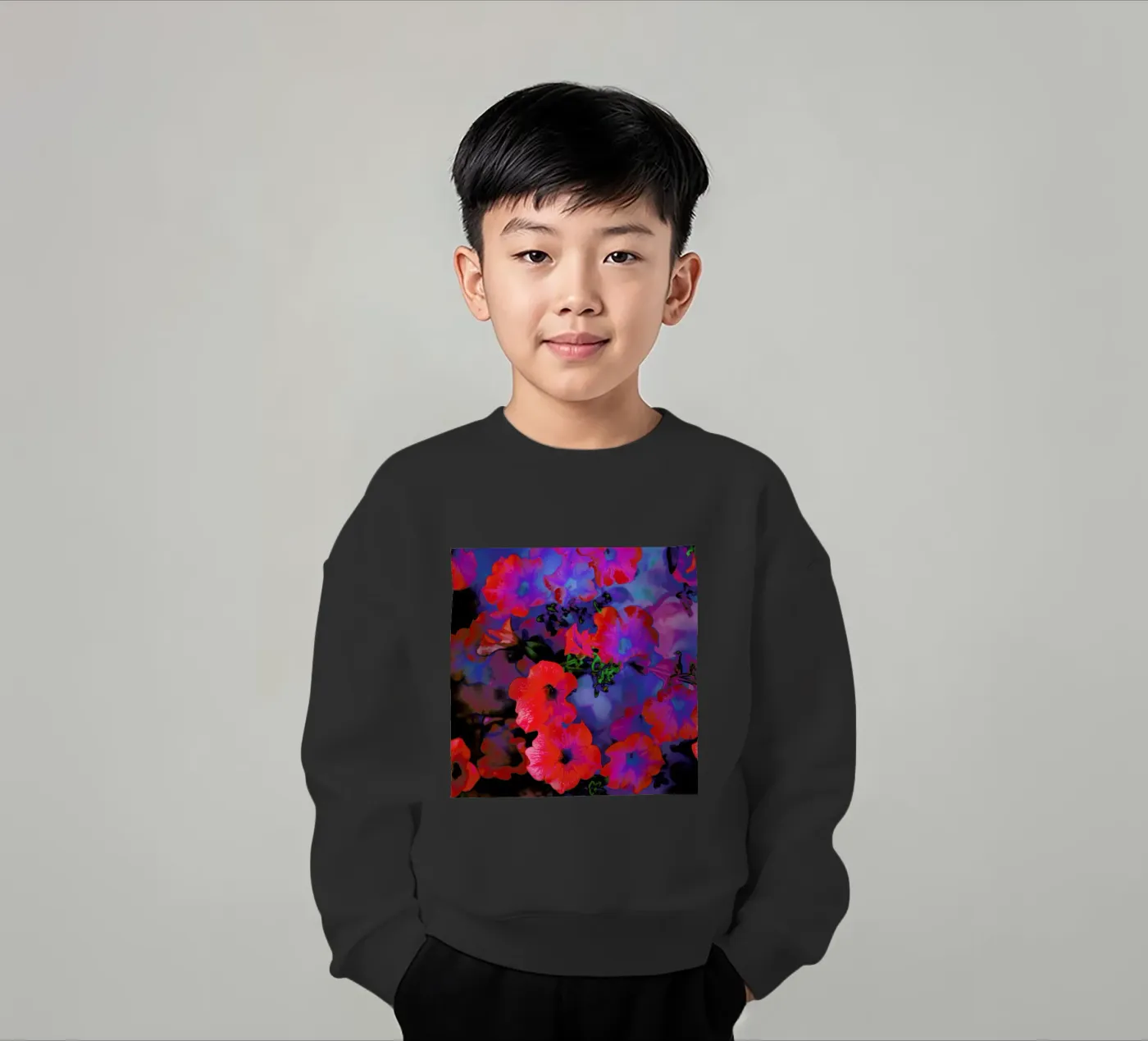 Ruby Red Vine kinder sweatshirt van Amy Sia