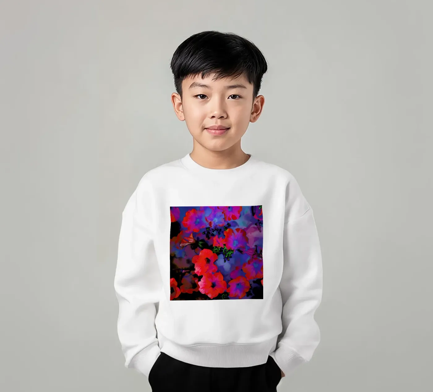 Ruby Red Vine kinder sweatshirt van Amy Sia