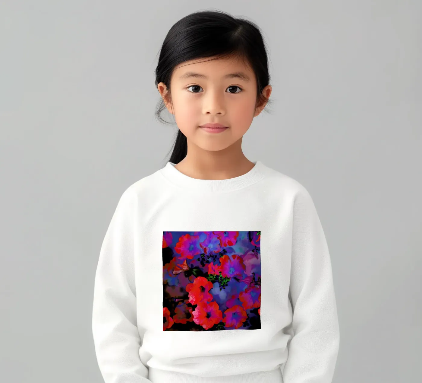Ruby Red Vine kinder sweatshirt van Amy Sia