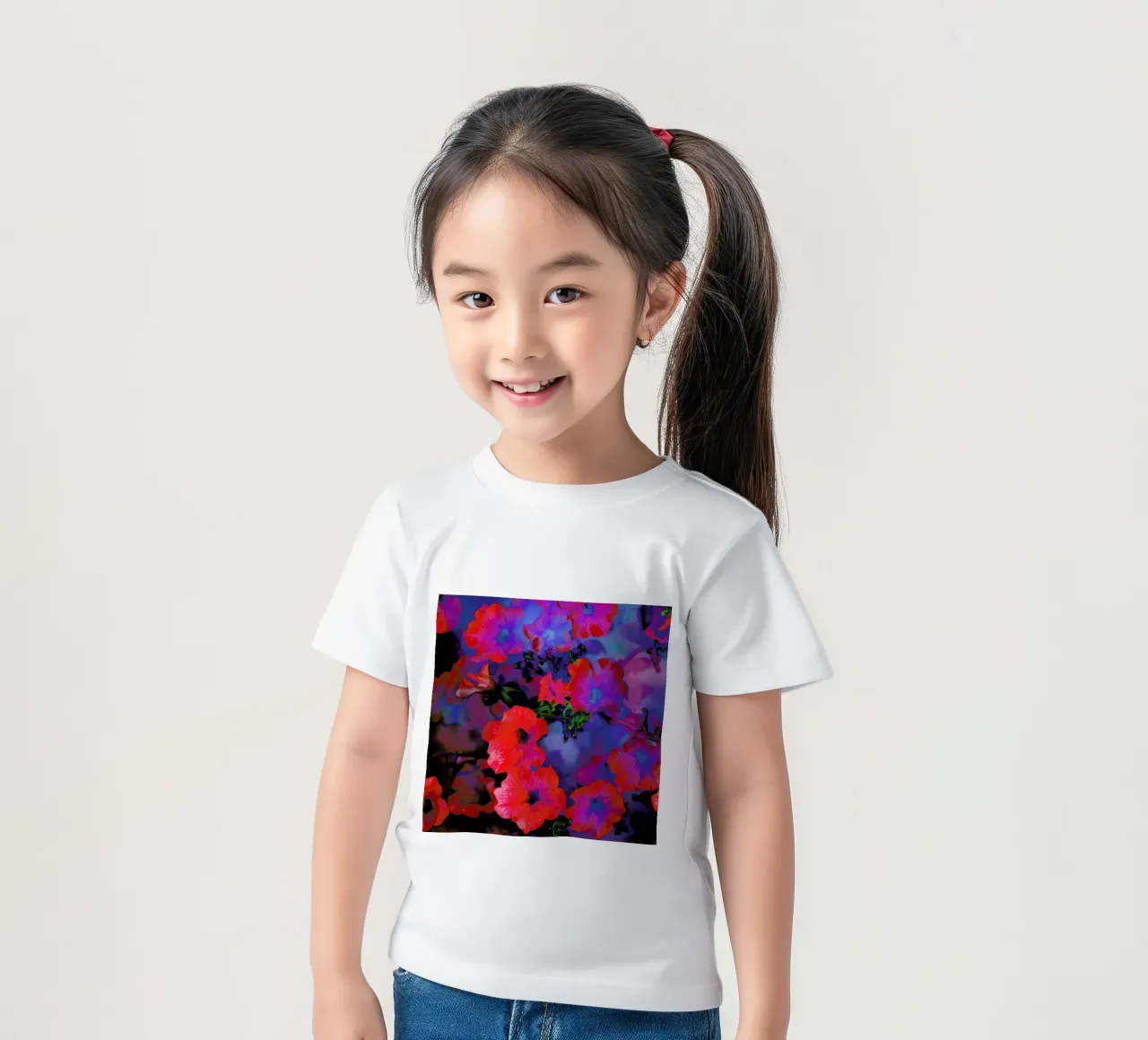 Ruby Red Vine t-shirt bambini da Amy Sia