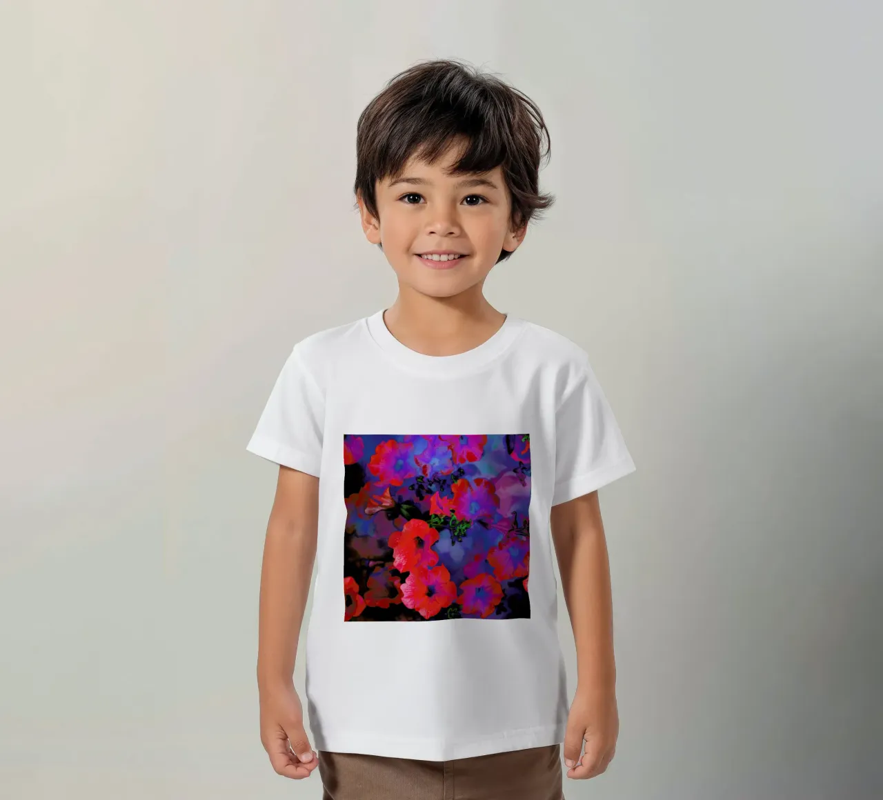 Ruby Red Vine t-shirt bambini da Amy Sia