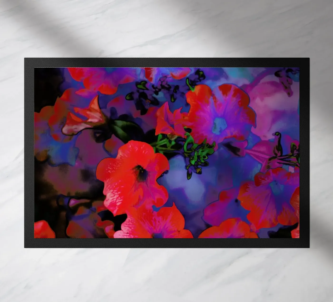 Ruby Red Vine deurmat van Amy Sia