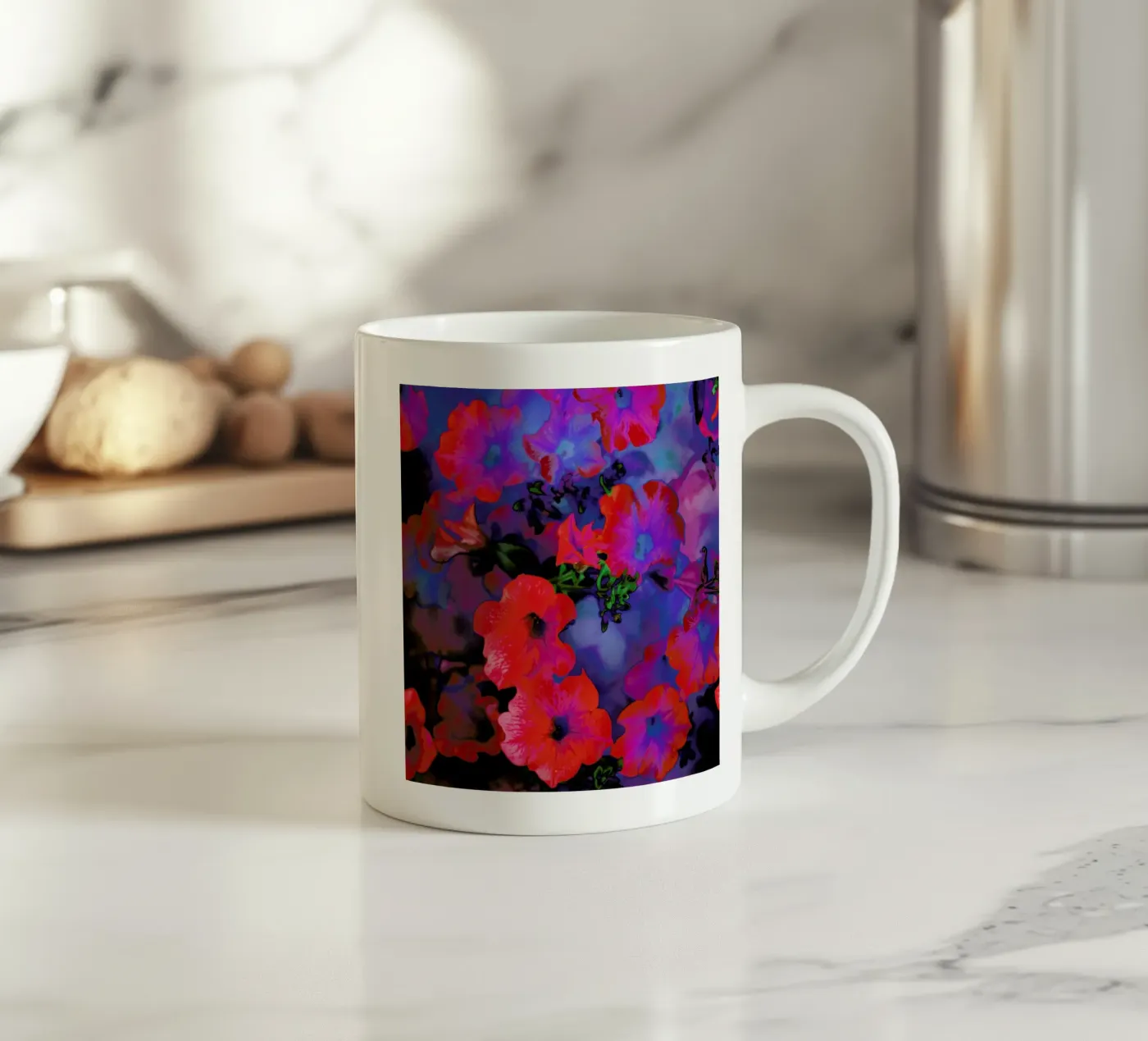 Ruby Red Vine ceramic mug by Amy Sia