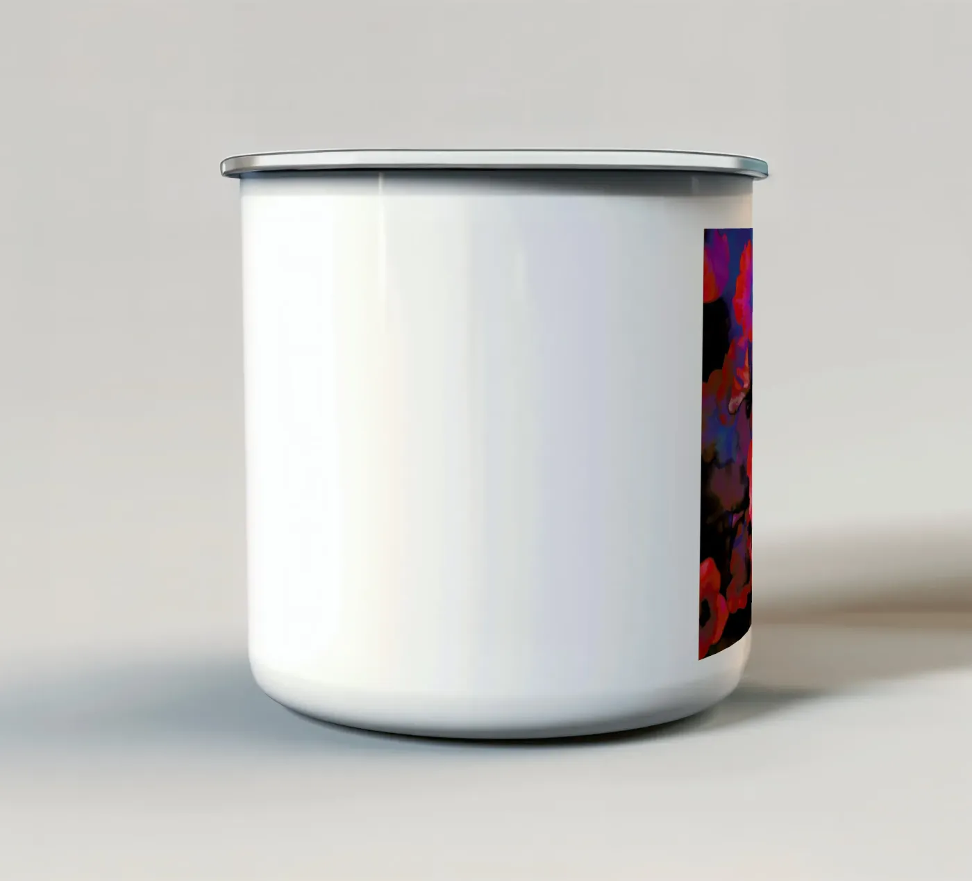 Ruby Red Vine enamel mug by Amy Sia