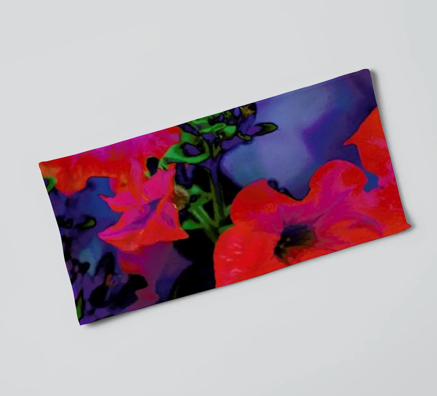 Ruby Red Vine badhanddoek van Amy Sia