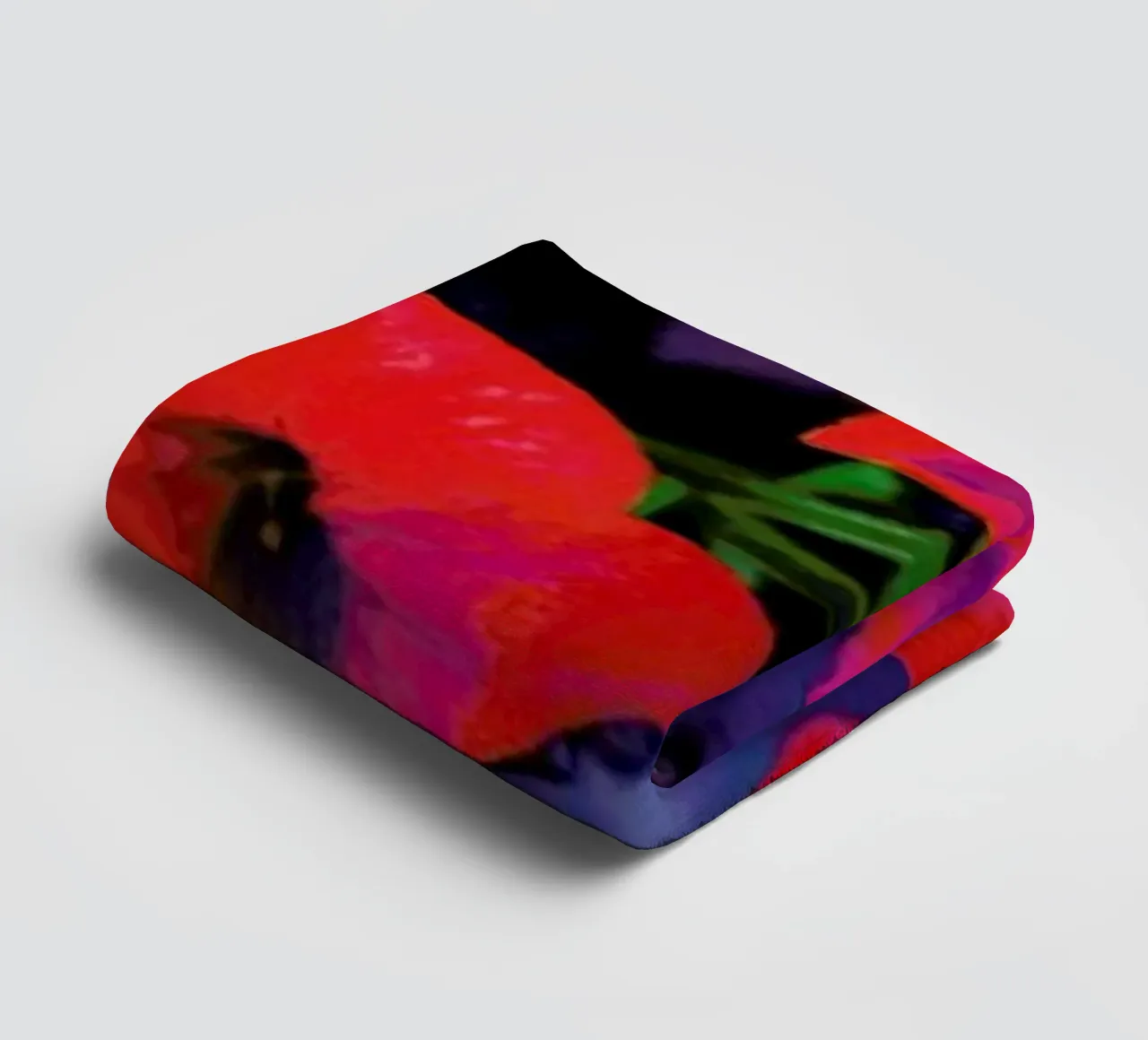 Ruby Red Vine badhanddoek van Amy Sia