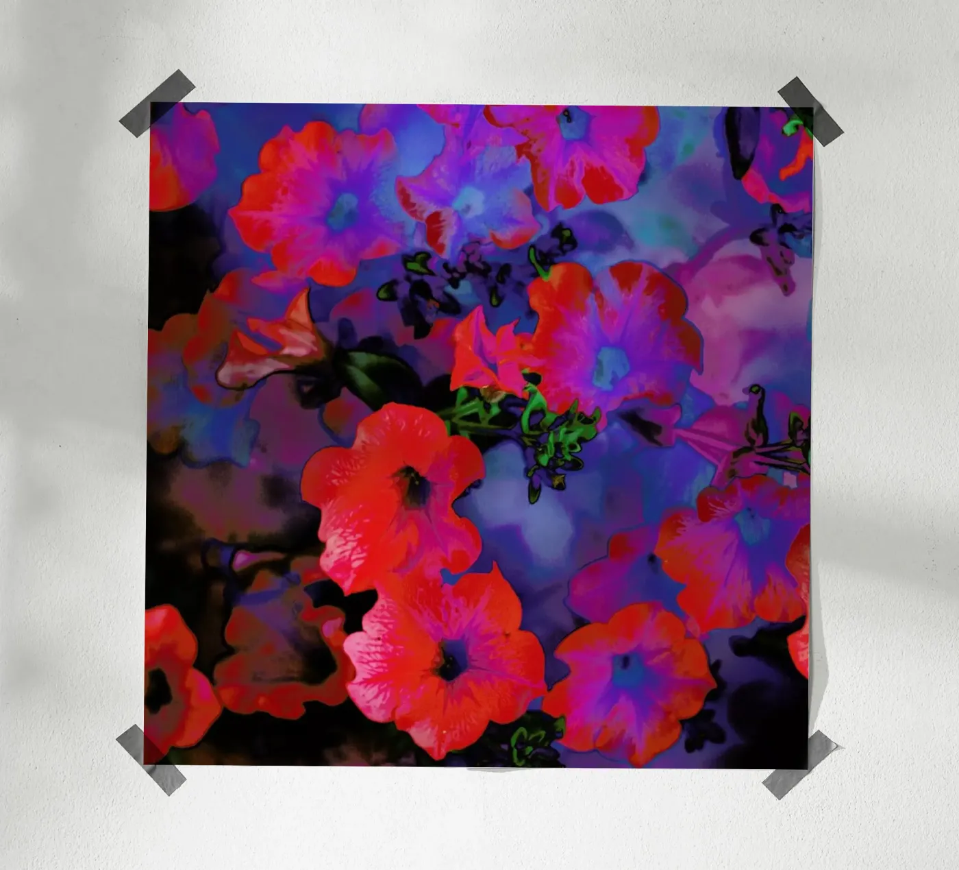 Ruby Red Vine poster van Amy Sia