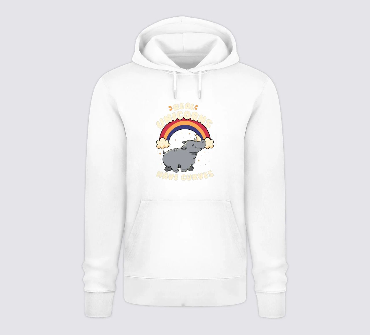 Real Unicorns Have Curves felpa con cappuccio da Tobe Fonseca