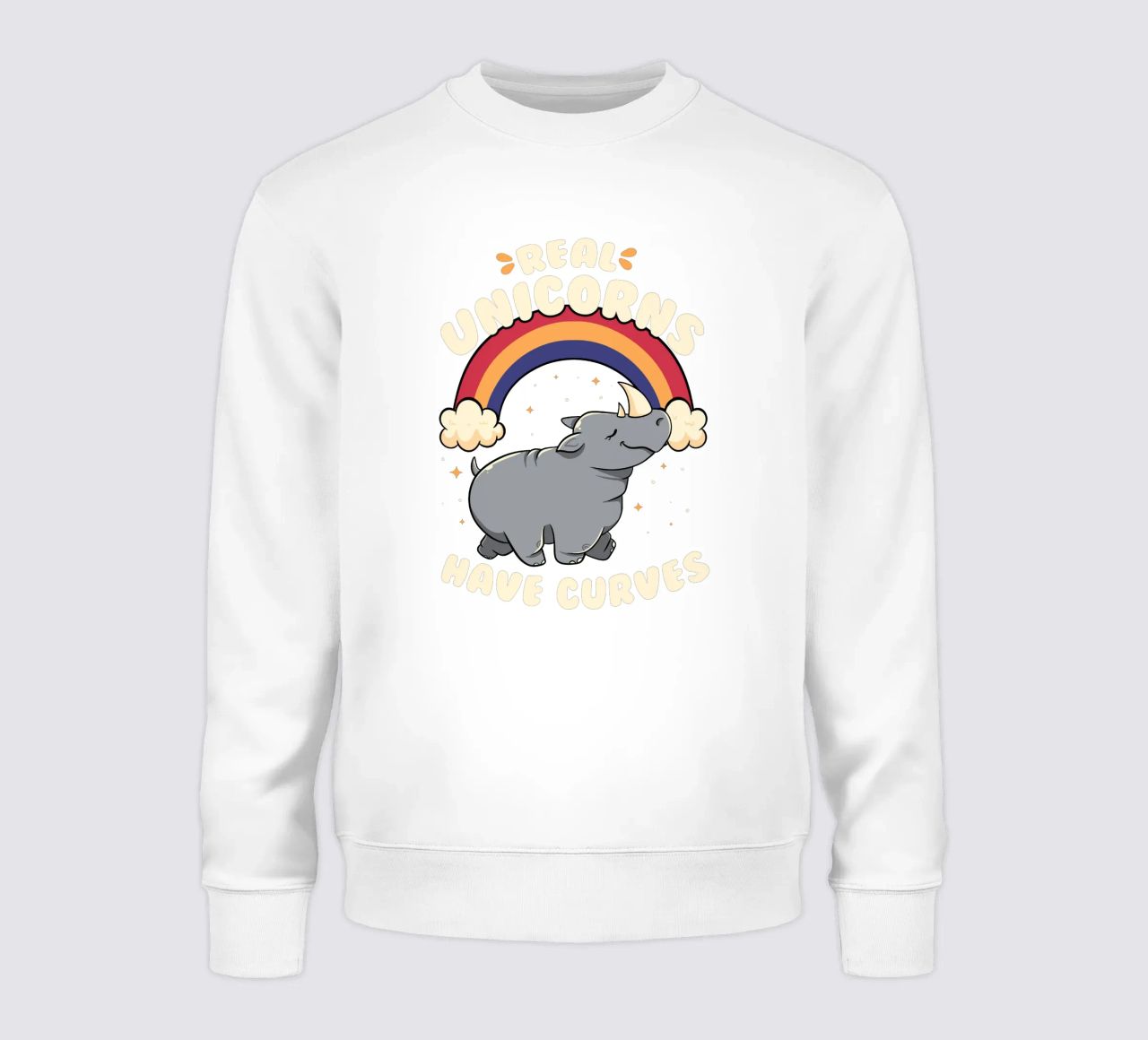 Real Unicorns Have Curves felpa da Tobe Fonseca