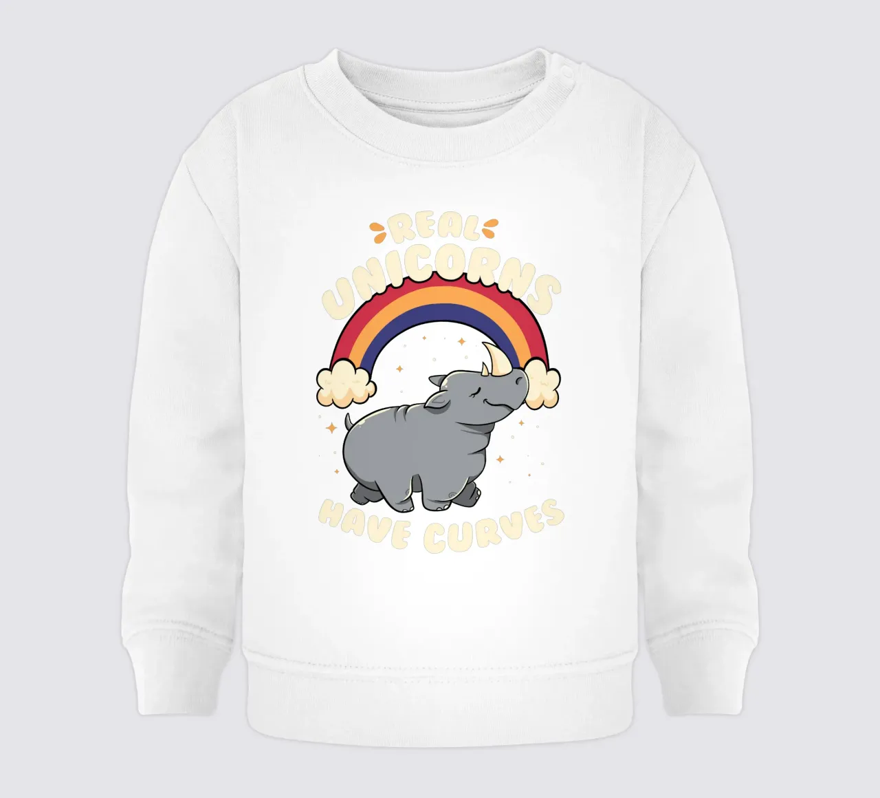 Real Unicorns Have Curves sweat pour bébé de Tobe Fonseca