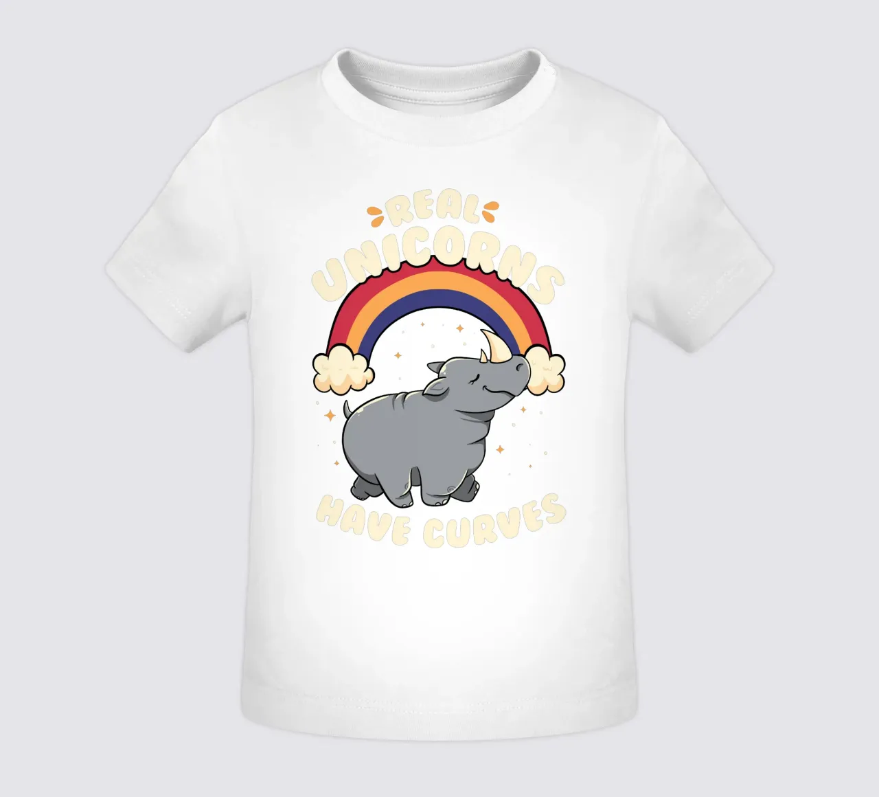 Real Unicorns Have Curves camiseta de bebé de Tobe Fonseca