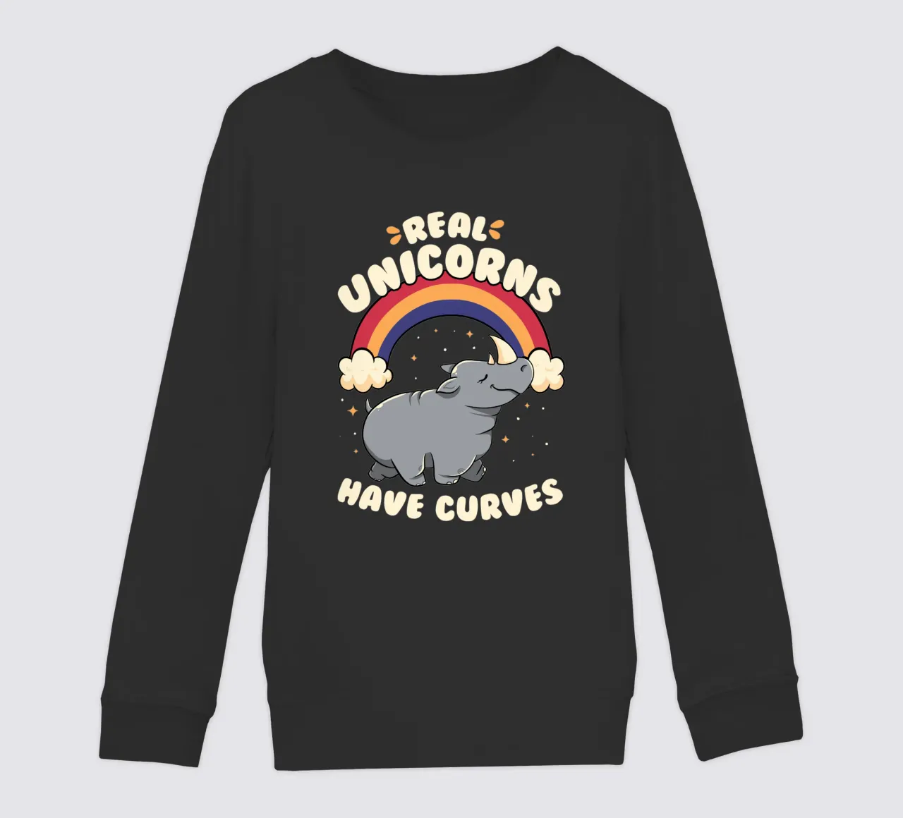 Real Unicorns Have Curves felpa bambino da Tobe Fonseca