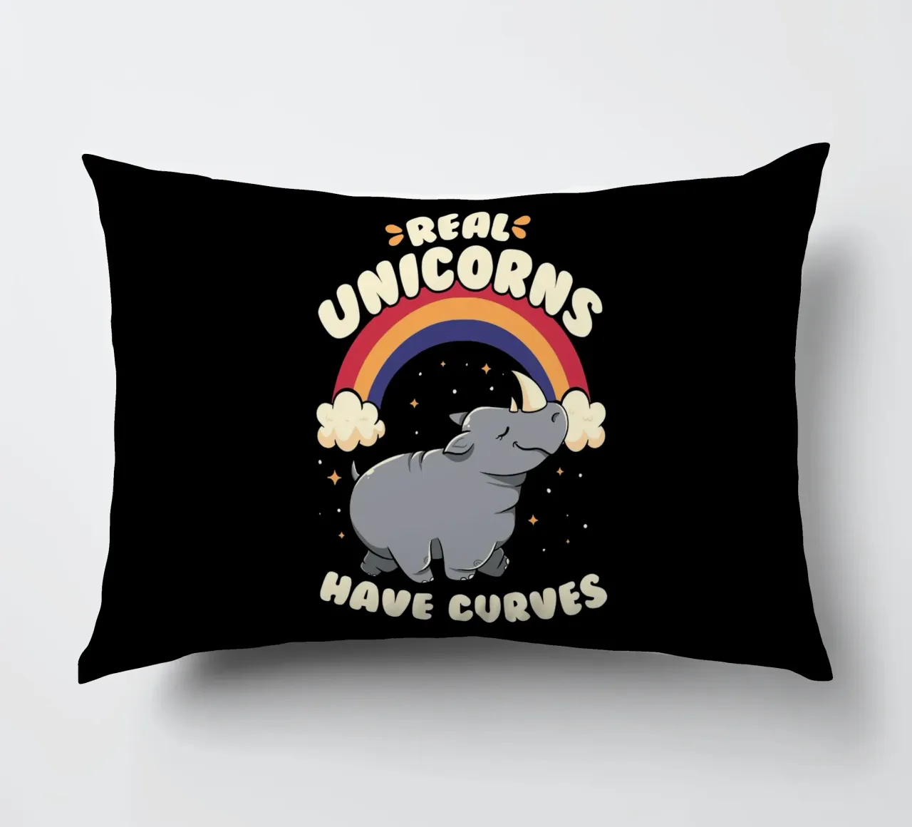 Real Unicorns Have Curves cuscino da Tobe Fonseca