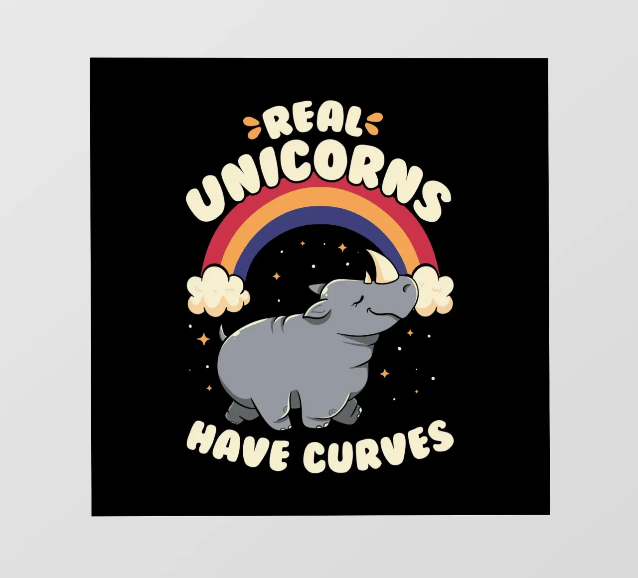 Real Unicorns Have Curves telo in pvc da Tobe Fonseca