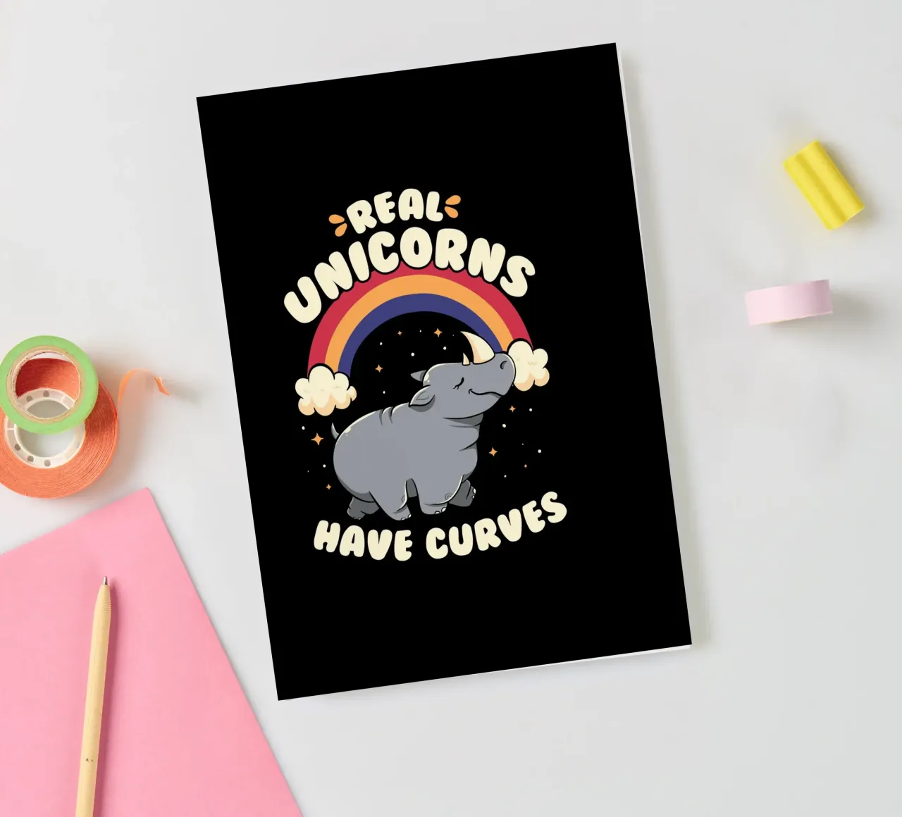 Real Unicorns Have Curves notebook by Tobe Fonseca