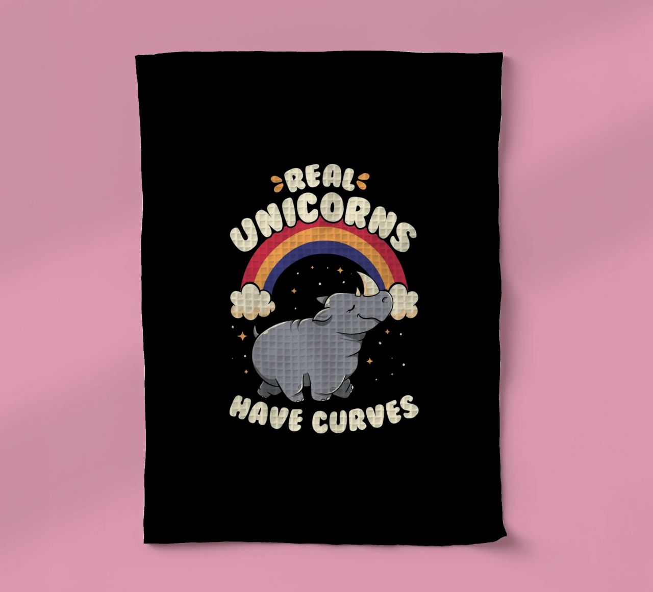 Real Unicorns Have Curves canovaccio da cucina da Tobe Fonseca