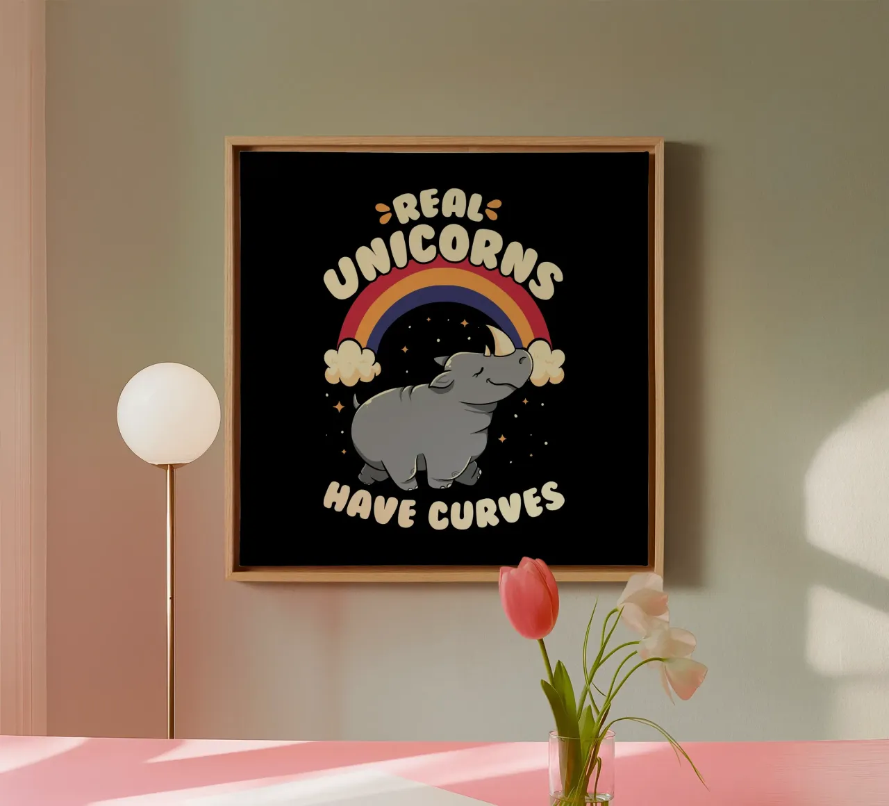 Real Unicorns Have Curves tela da Tobe Fonseca