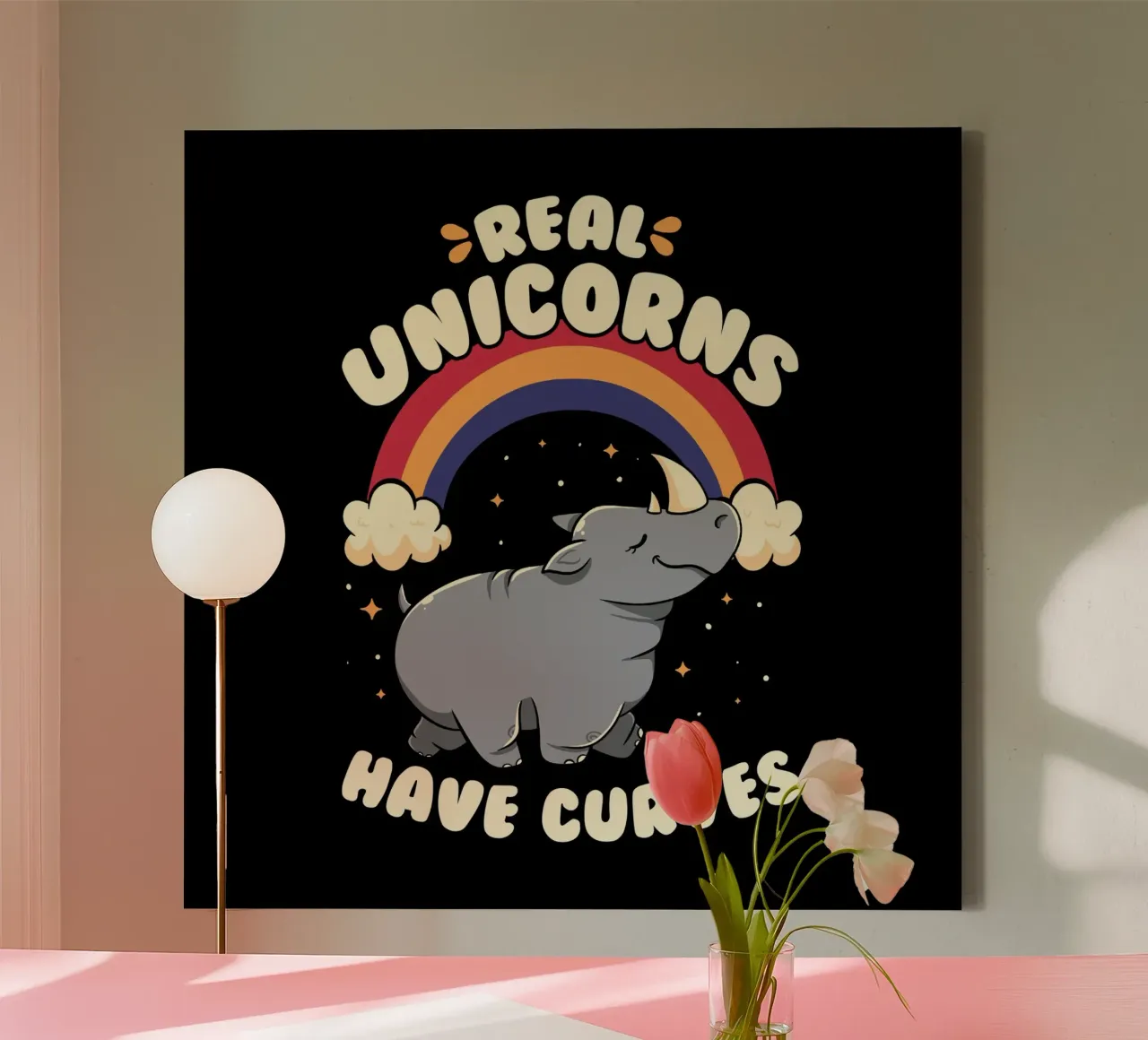 Real Unicorns Have Curves tela da Tobe Fonseca