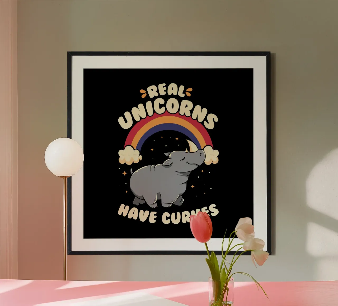 Real Unicorns Have Curves carta hahnemühle da Tobe Fonseca