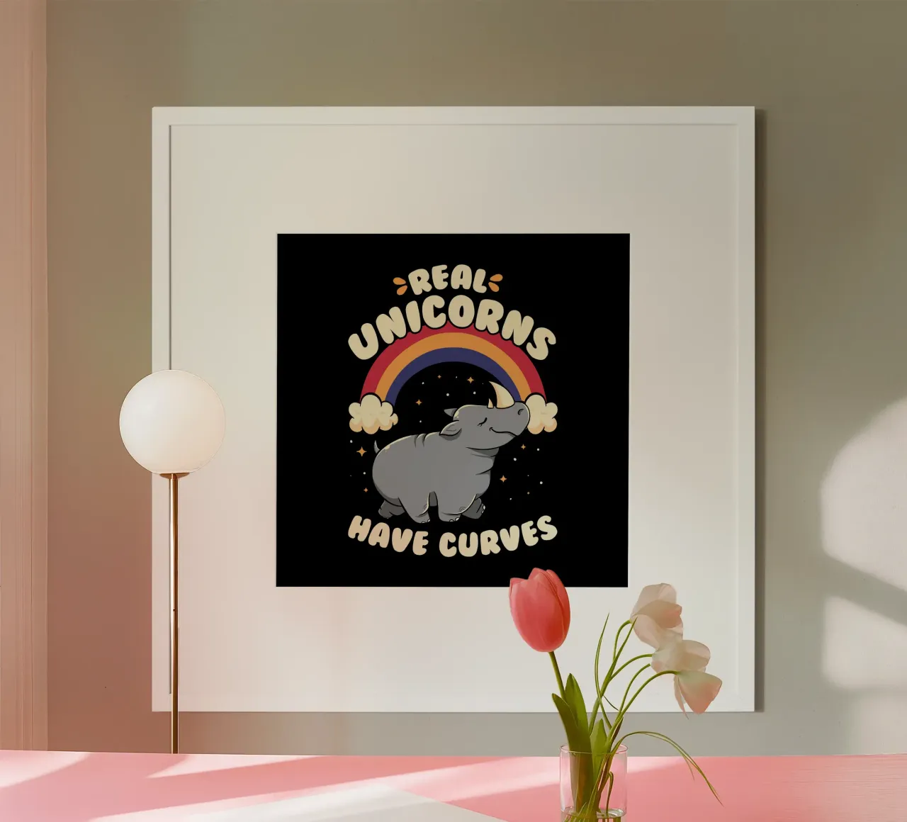 Real Unicorns Have Curves carta hahnemühle da Tobe Fonseca