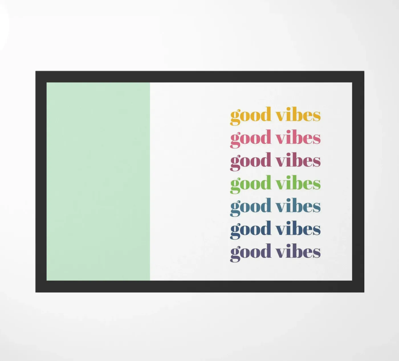 Good vibes deurmat van glueckaufpapier