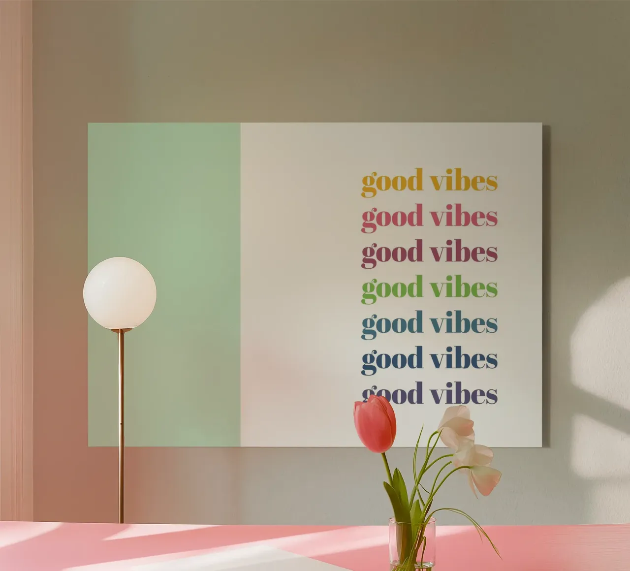 Good vibes plexiglass da glueckaufpapier