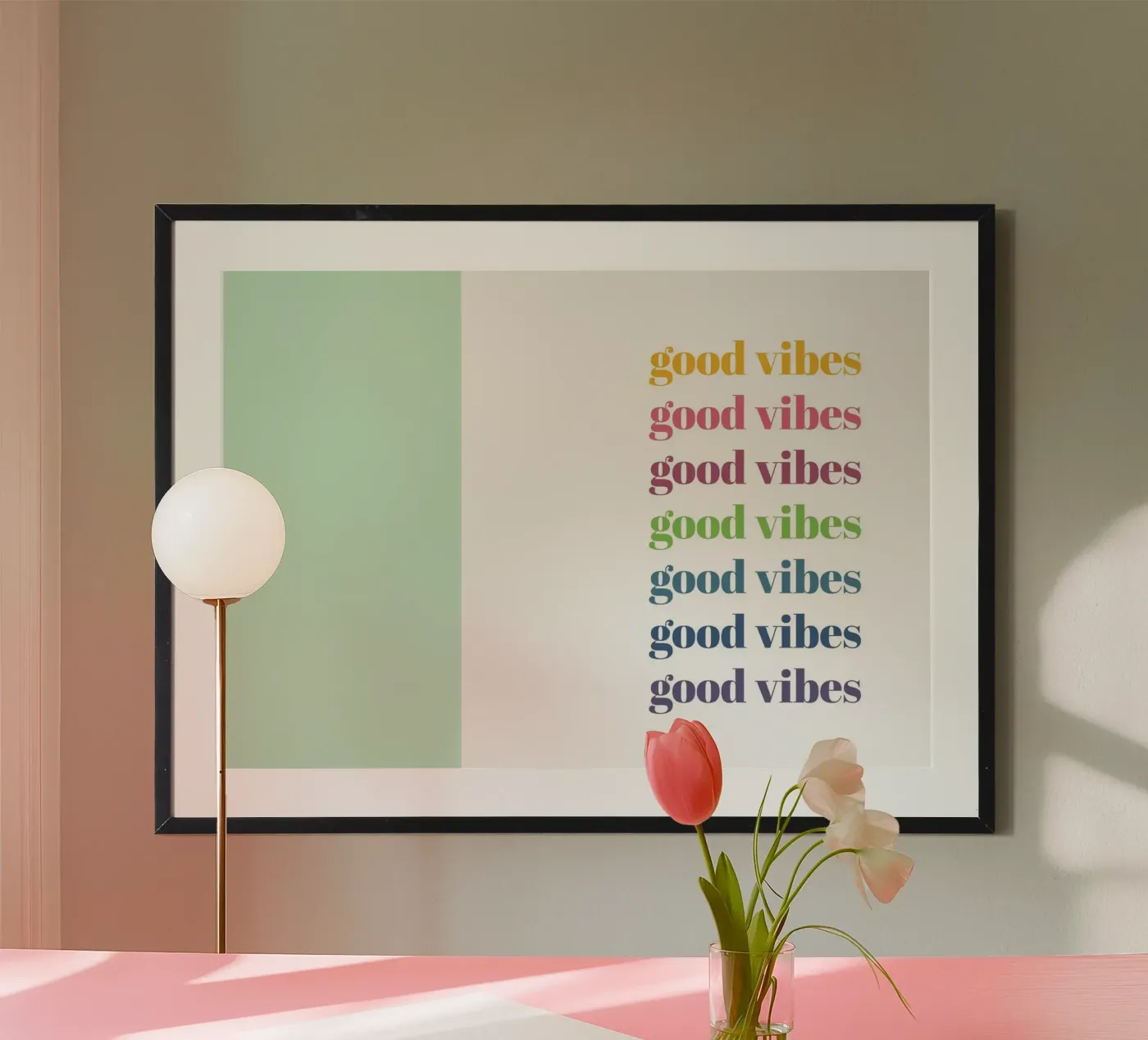 Good vibes poster by glueckaufpapier