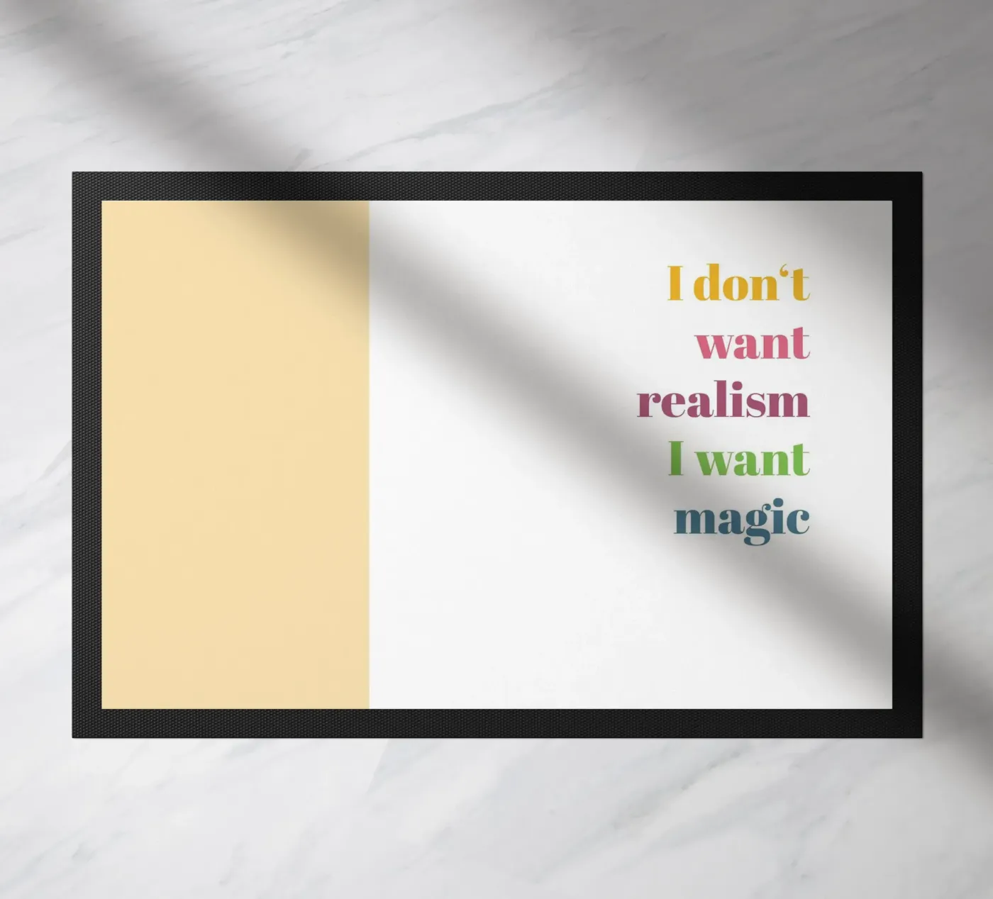 Magic Fußmatte von glueckaufpapier