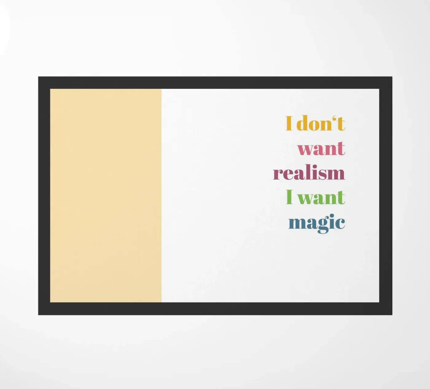 Magic Fußmatte von glueckaufpapier